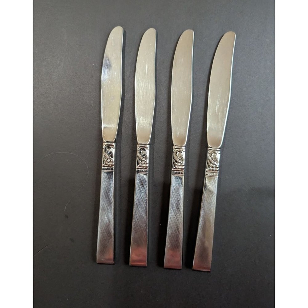Oneida  Northland (Stainless, WM Dalton table‎ dinner  knife set of 4 8.5 in